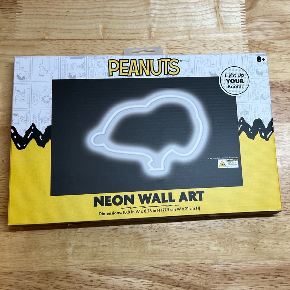 Peanuts Neon Wall Art NIB